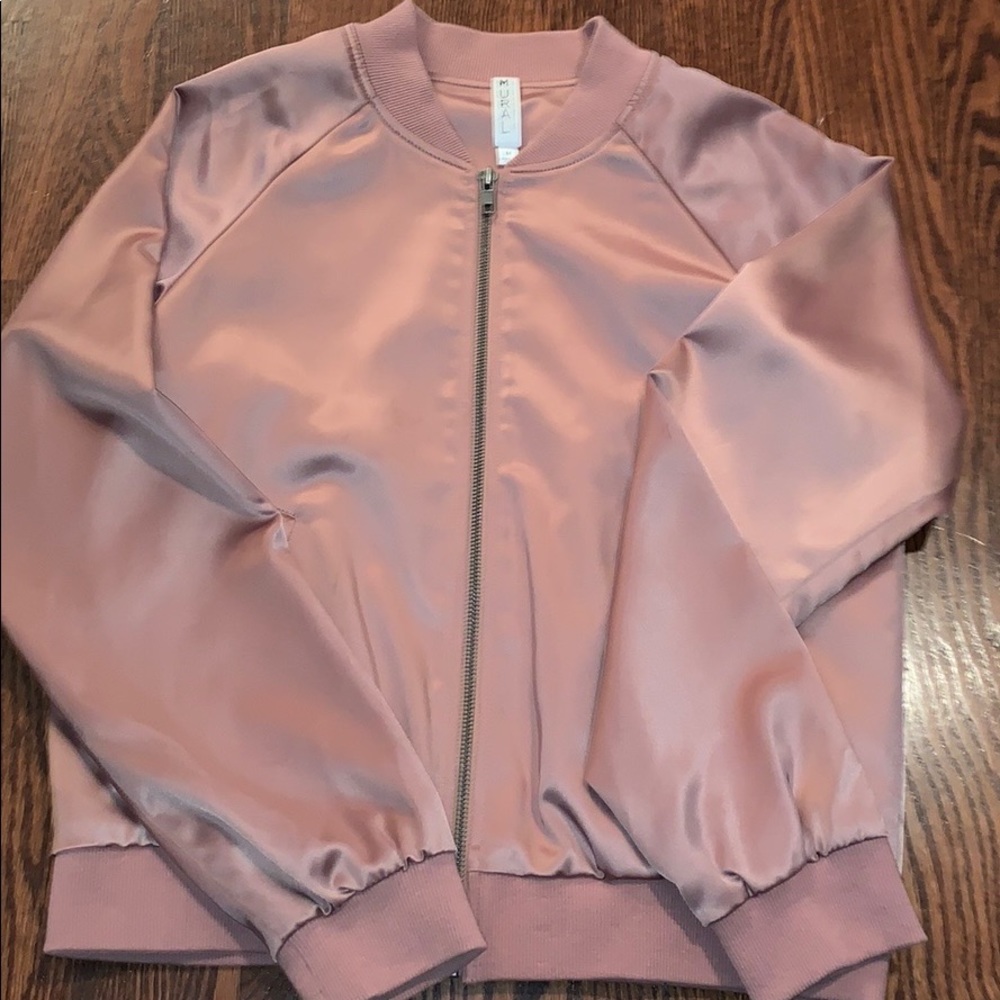 pink bomber jacket